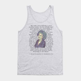 Margaret Atwood Portrait and Handmaid's Tale Quote Tank Top